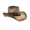 Straw Western Concho Brown Hatband