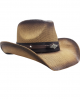 Straw Western Concho Brown Hatband