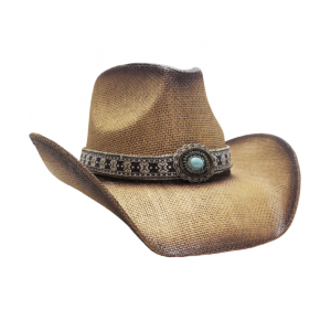 Straw Western Turquoise