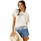 Ariat White Tassel Top