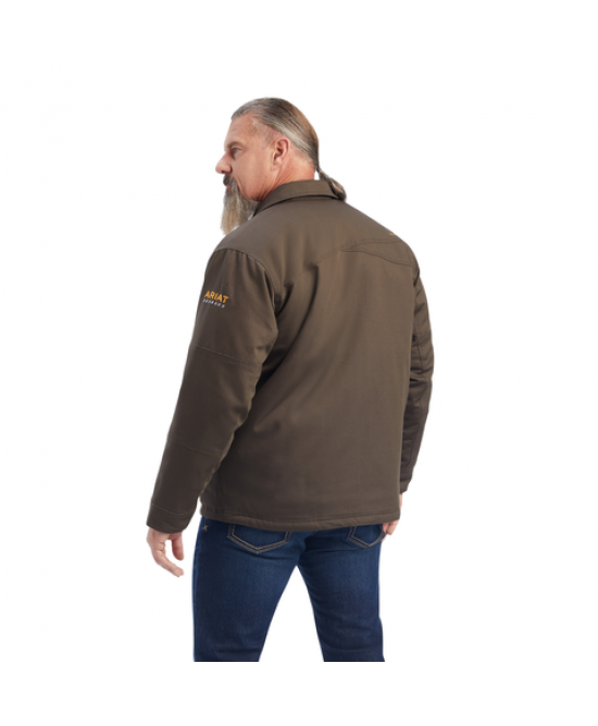 Ariat - Rebar DuraCanvas Sherpa-Lined Coat Brown