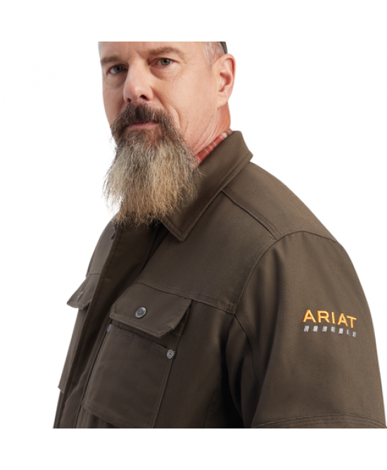 Ariat - Rebar DuraCanvas Sherpa-Lined Coat Brown