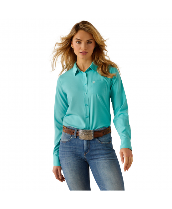 Ariat - Kirby Turquoise Pro Team Western Shirt