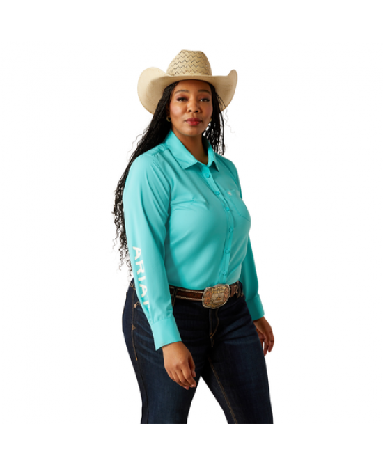 Ariat - Kirby Turquoise Pro Team Western Shirt
