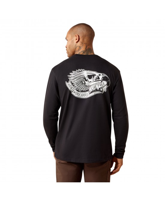 Ariat - Rebar Cotton Strong Eagle Skull Long Sleeve Shirt