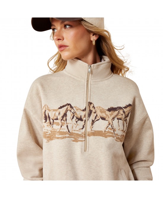 Ariat - Running Wild 1/2 Zip Sweatshirt