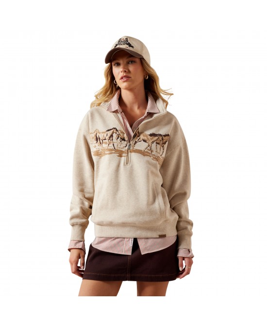 Ariat - Running Wild 1/2 Zip Sweatshirt