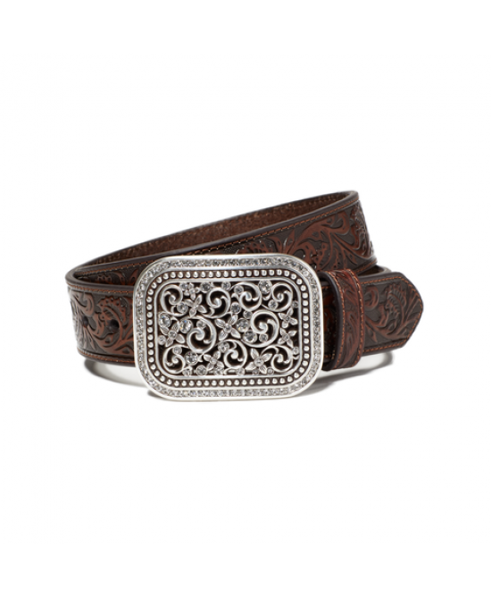 Leather Belt - Ariat Rhinestone Filigree