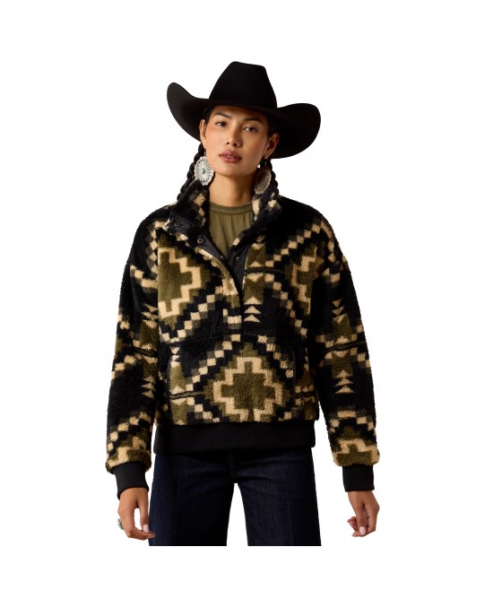 Ariat - Berber Sweatshirt Black Aztec Jumper Ariat - Berber Sweatshirt Black Aztec Jumper