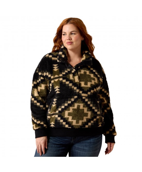 Ariat - Berber Sweatshirt Black Aztec Jumper Ariat - Berber Sweatshirt Black Aztec Jumper