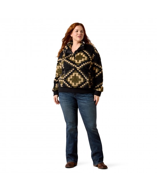 Ariat - Berber Sweatshirt Black Aztec Jumper Ariat - Berber Sweatshirt Black Aztec Jumper