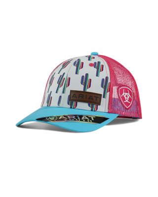 Trucker Hat -  Ariat Cactus Print - Children's