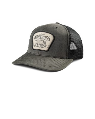 Trucker Hat- Ariat WorkHog Patch Snapback Cap