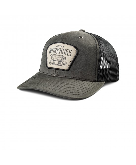 Trucker Hat- Ariat WorkHog Patch Snapback Cap
