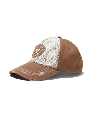 Trucker Hat -  Ariat Lace Logo Velcro Back Cap