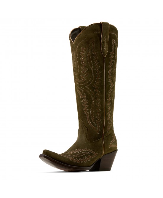 Ariat - Casanova Suede Green X Toe Western Boot
