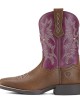 Ariat - Children's Tombstone Plum Wide Square Toe Western Boot