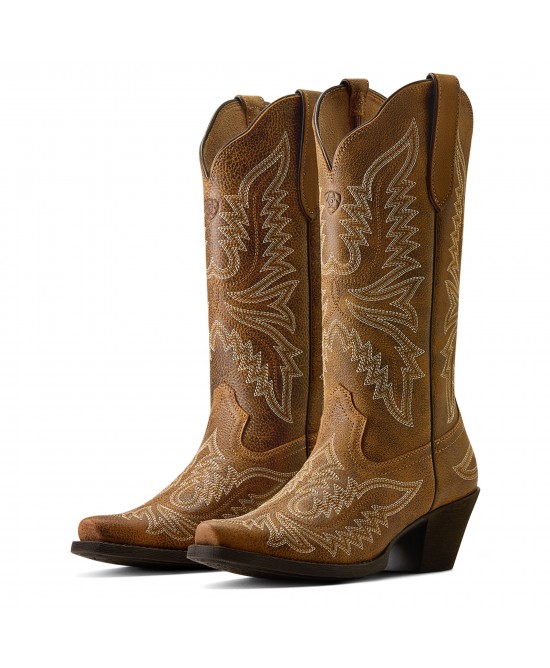 Ariat - Round Up Collins Brown D Toe Western Boot Ariat - Round Up Collins Brown D Toe Western Boot