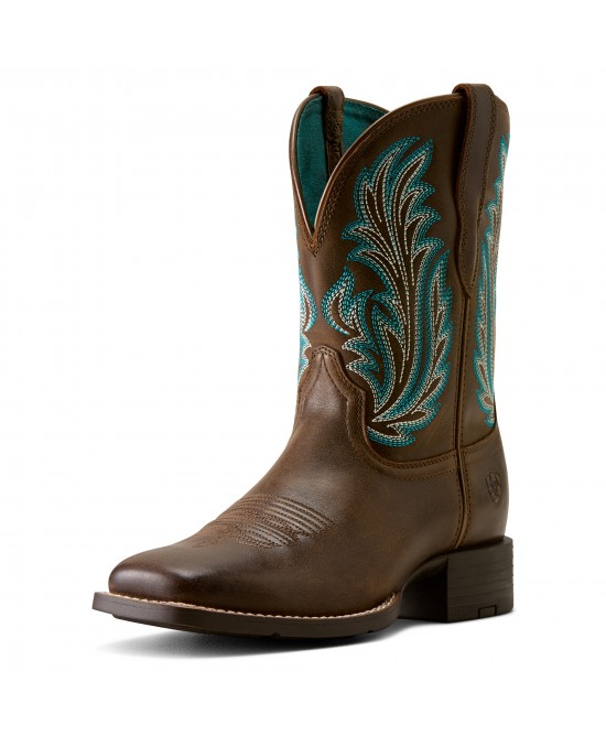 Ariat - Round Up Filly Wide Square Toe Western Boot Ariat - Round Up Filly Wide Square Toe Western Boot