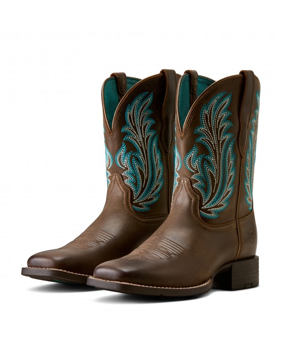 Ariat - Round Up Filly Wide Square Toe Western Boot Ariat - Round Up Filly Wide Square Toe Western Boot