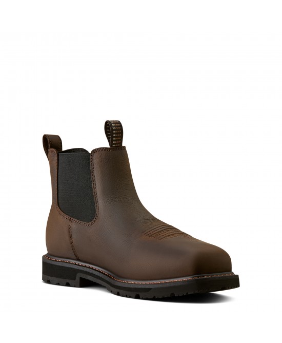 Ariat - GroundRancher Chelsea Wide Square Toe Steel Toe Work Boot Ariat - GroundRancher Chelsea Wide Square Toe Steel Toe Work Boot