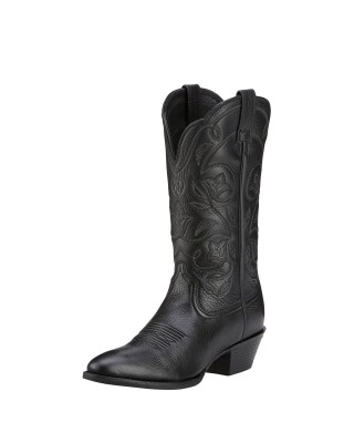 Ariat - Heritage R Toe Black Deertan