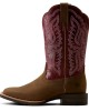 Ariat - Hybrid Ranchwork Berry Wide Square Toe Western Boot Ariat - Hybrid Ranchwork Berry Wide Square Toe Western Boot