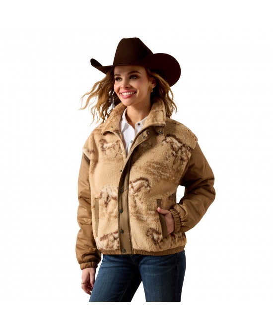 Ariat - Sherpa Blocked Horses Jacket Ariat - Sherpa Blocked Horses Jacket