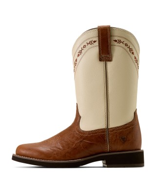Ariat - Kearney Beige Round Toe Western Boot