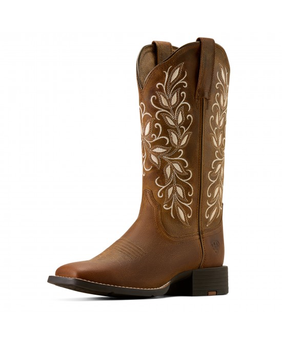 Ariat - Round Up Holly Wide Square Toe Western Boot Ariat - Round Up Holly Wide Square Toe Western Boot