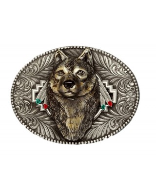 Belt Buckle - Wolf Head