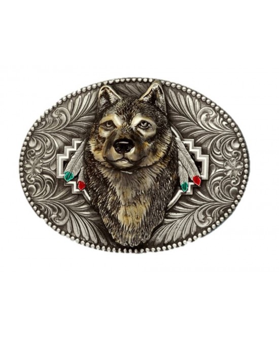 Belt Buckle - Wolf Head