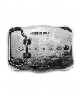 Belt Buckle - Curvy Rectangle Buckle Red Shell