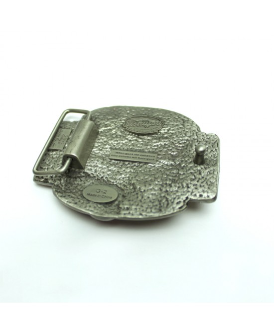 Belt Buckle - Skull Holding Gun