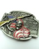 Belt Buckle - Skull Holding Gun