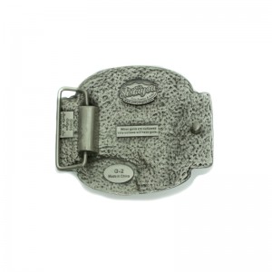Belt Buckle - Skull Holding Gun