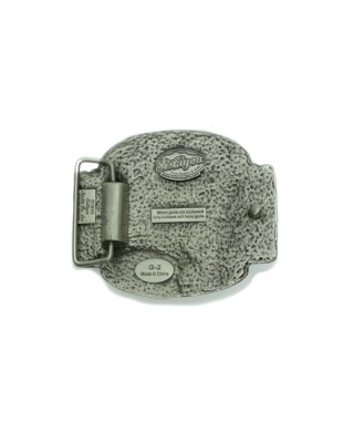 Belt Buckle - Skull Holding Gun