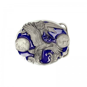Belt Buckle - Eagle With Coins