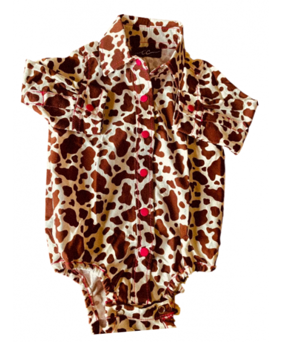 CC - Girls Cowbaby Romper