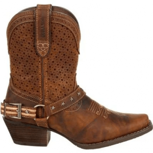 Durango - Crush™ Women's Brown Ventilated Ankle Western Boot