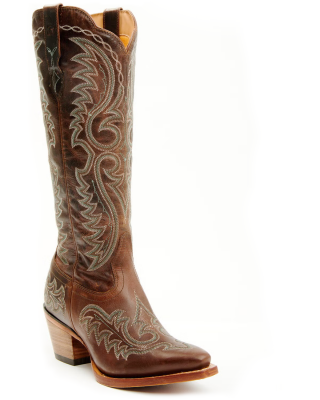Durango - Crush™ Tall Women's Tan and Turquoise Western Boot