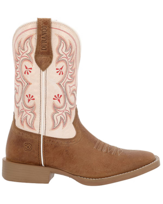 Durango - Ladies Westward™ Embroidered Brown & Cream Western Boot