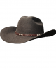 Wool Felt Western Brown Hat - Cognac Hatband Wool Felt Western Brown Hat - Cognac Hatband