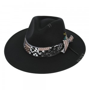 Rocker Fedora Hat Black