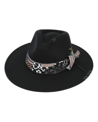 Rocker Fedora Hat Black
