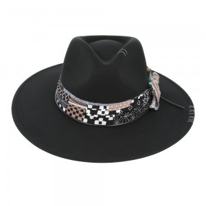 Rocker Fedora Hat Black