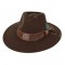Rocker Fedora Hat Brown