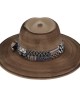 Rocker Distressed Fedora Hat Brown Rocker Distressed Fedora Hat Brown