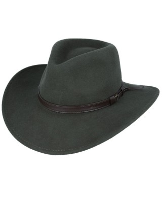 Wool Green Hat - Crushable