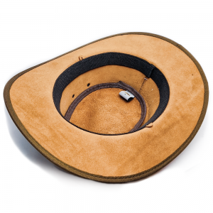 Leather Western Hat - Tan 